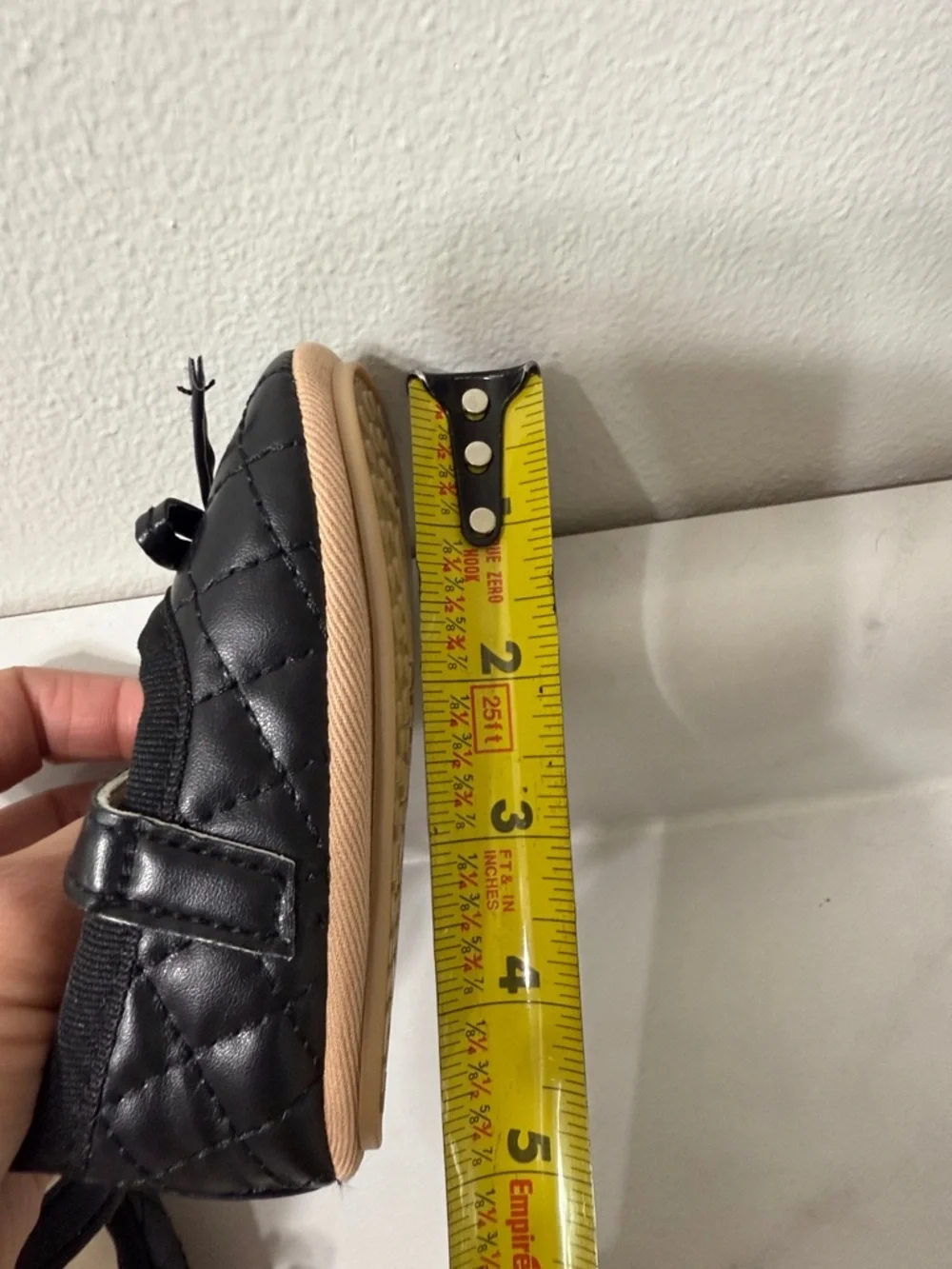 Classic Black Quilted Mary Jane Shoes for Kids